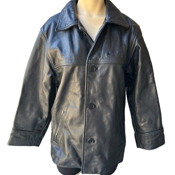 Ironhead Jacket Motorcycle Leather Black Button-Up Pockets Women's Size XS VTG - Picture 1 of 13
